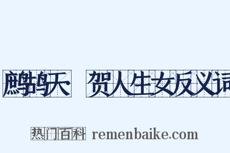 鹧鸪天·贺人生女反义词是什么意思的图片